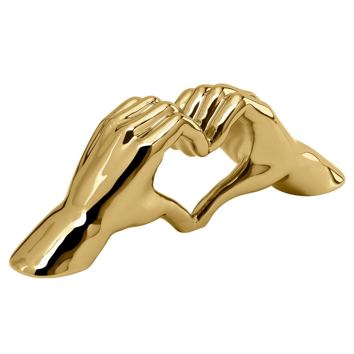 Love Gesture Hand Sculpture by Torre & Tagus - Gold