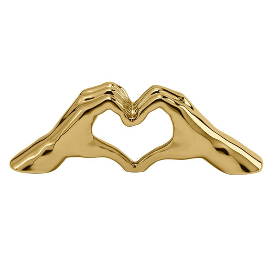 Love Gesture Hand Sculpture by Torre & Tagus - Gold